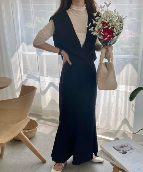 「LAUIR」 セットアップ MEDIUM ブラウン レディース_画像5