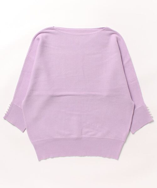 「ROPE' PICNIC」 7分袖ニット 38 グレー レディース_画像2