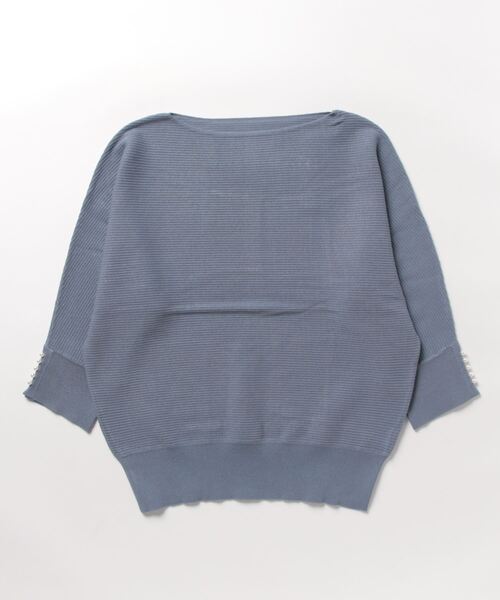 「ROPE' PICNIC」 7分袖ニット 38 グレー レディース_画像3