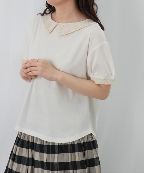 未使用*トリーバーチ　スパンコール花柄刺繍　長袖カットソー　クルーネック　M スパンコール tシャツ（柄：花柄、フラワー）のおすすめ人気商品一覧
