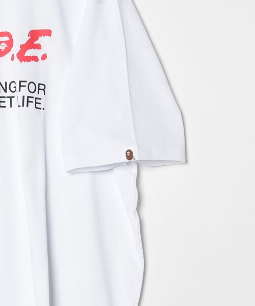 A BATHING APE（アベイシングエイプ） tシャツ BAPE MOTTO LOGO