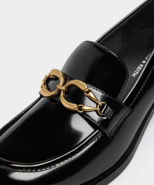 CHARLES & KEITH ローファー CHARLES ＆ KEITH（チャールズ&キース） ローファー メタリック