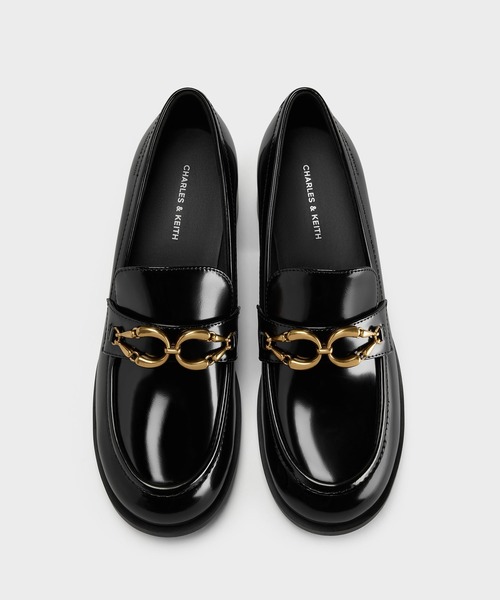 CHARLES & KEITH ローファー CHARLES ＆ KEITH（チャールズ&キース） ローファー メタリック
