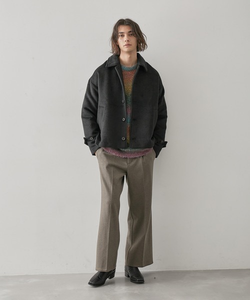 「JUNRED」 ジャケット L チャコールグレー メンズ_画像2