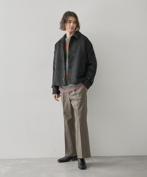 「JUNRED」 ジャケット L チャコールグレー メンズ_画像9