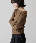tシャツ 「無地&レース」ボタンオフショルカッ...の詳細画像3