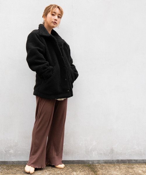 DETAILS ブルゾン アウター DETAILS/エコファーコーチジャケット 