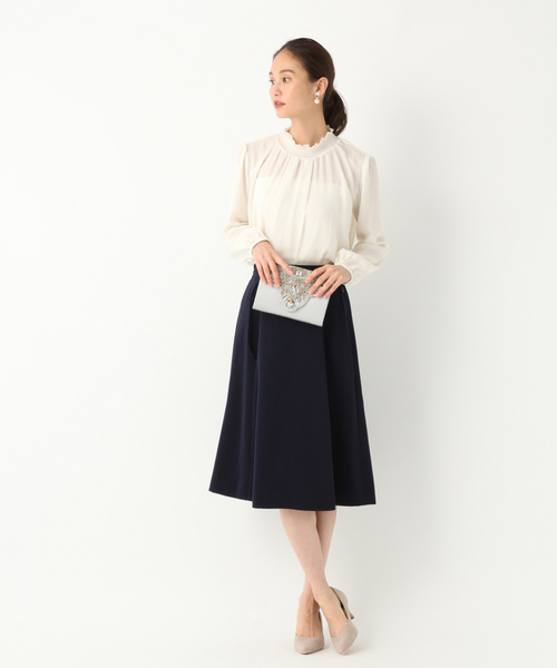シャツ ブラウス 【DRESS】ミニフリルスタンドブラウス/813027 | GLOBAL WORK | 03