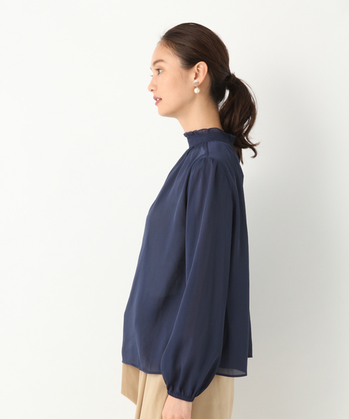 シャツ ブラウス 【DRESS】ミニフリルスタンドブラウス/813027 | GLOBAL WORK | 05