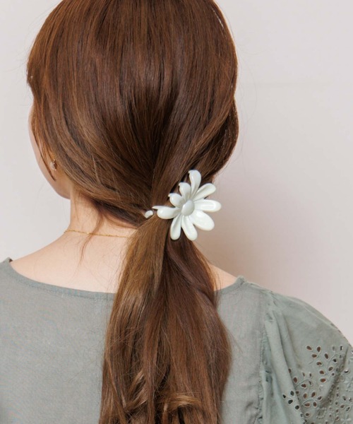 ♡カモミール　ベビーヘアクリップ　ヘアゴム　ヘアピン　ハンドメイド ♡カモミール ベビーヘアクリップ ヘアゴム ヘアピン ハンドメイド