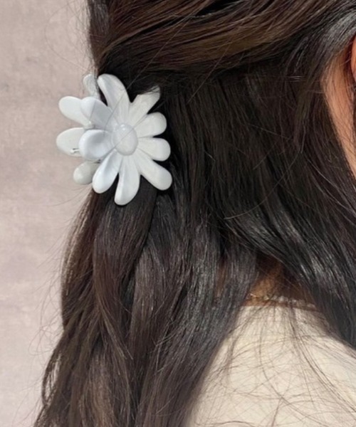 flower（ファッション） ヘアクリップ カモミールヘアクリップ