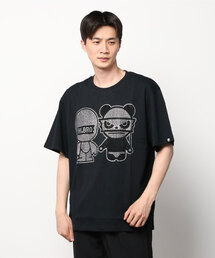 HIPANDA tシャツ ハイパンダ メンズ BROコラボ ラインストーン