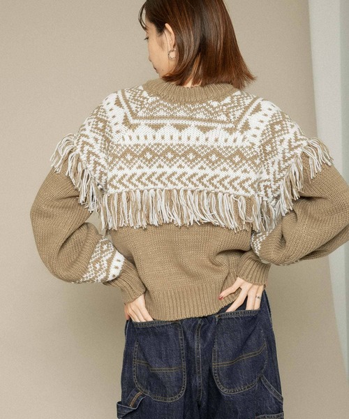 高評価安い ニット ノルディックフリンジニット ZOZOTOWN PayPayモール店 - 通販 - PayPayモール 超激安特価
