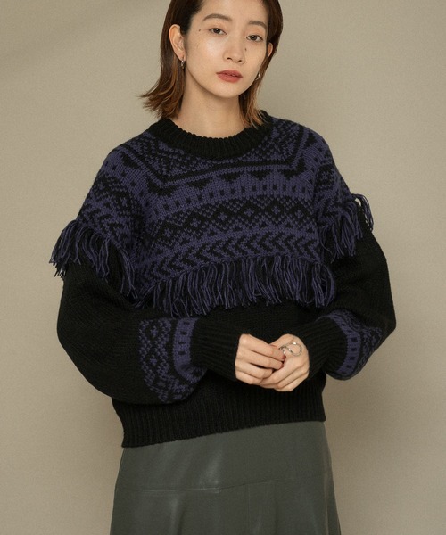 高評価安い ニット ノルディックフリンジニット ZOZOTOWN PayPayモール店 - 通販 - PayPayモール 超激安特価