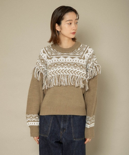 高評価安い ニット ノルディックフリンジニット ZOZOTOWN PayPayモール店 - 通販 - PayPayモール 超激安特価