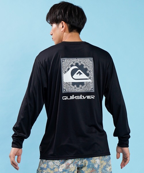 ラッシュガード 【ムラサキスポーツ別注】QUIKSILVER/クイックシルバー UVケア バックプリントラッシュガード QLY221601M