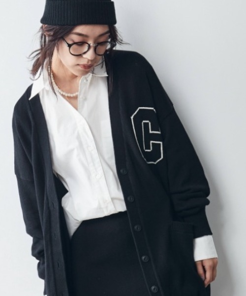 CHIC STYLE（シックスタイル） カーディガン 「大きいサイズ」綿100
