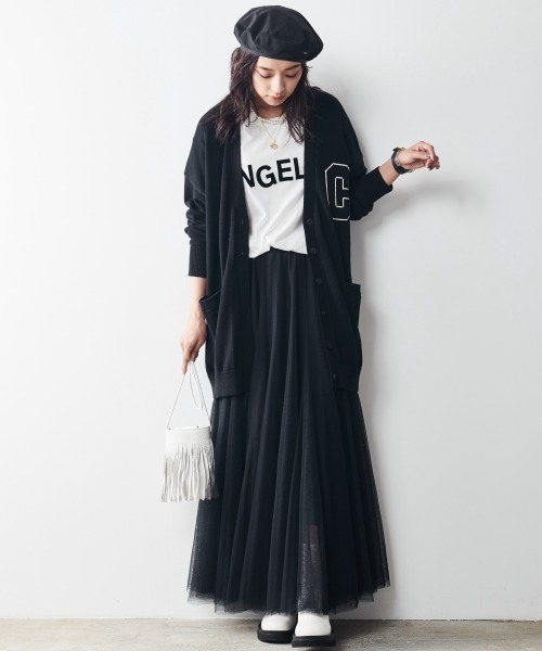 chaisy style カーデ COOTIE (クーティー) Decadent Sweat Jersey 1 Tuck Easy Pants