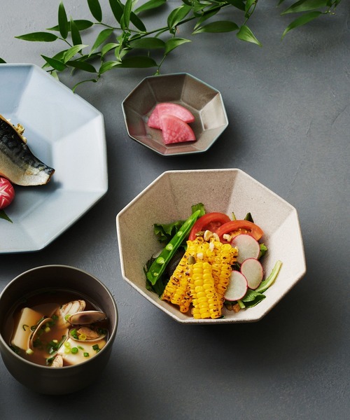 LAKOLE(ラコレ) 食器 「美濃焼き」HAKKAKUボウル(M) / 275769 LAKOLE(ラコレ) 食器 「美濃焼き」HAKKAKUボウル(M) / 275769