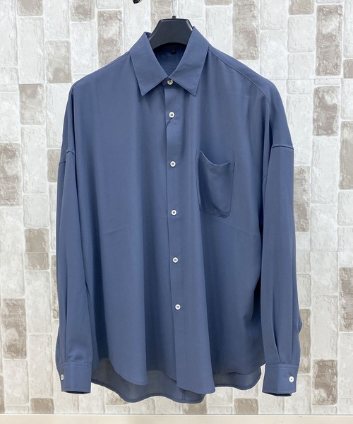 TopIsm シャツ オーバーサイズ ドロップショルダー とろみ