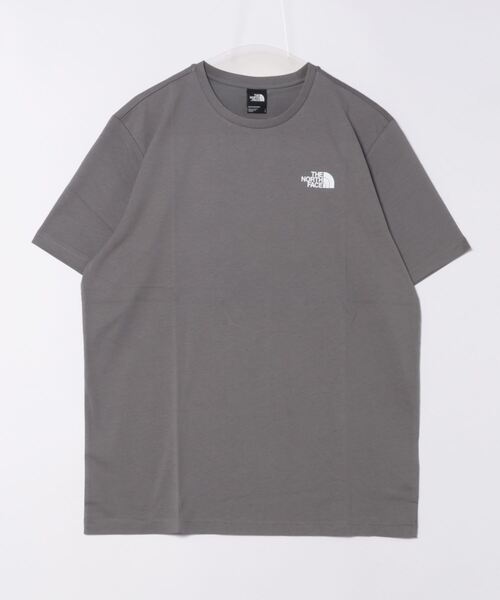【THE NORTH FACE】バックプリント グラフィック Tシャツ グレー THE NORTH FACE tシャツ 「THE FACE」バックプリントTシャツ