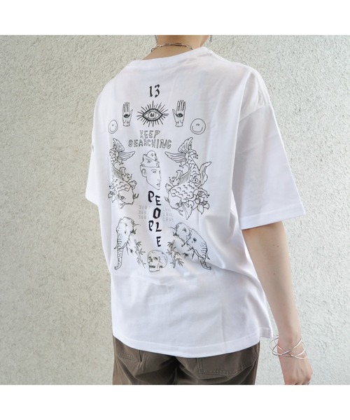 tシャツ 「kocea」TATOO GRAPHIC TEE (ワイドシルエット)  (MA) レディース メンズ TONE tシャツ 「kocea」TATOO GRAPHIC TEE (ワイドシルエット