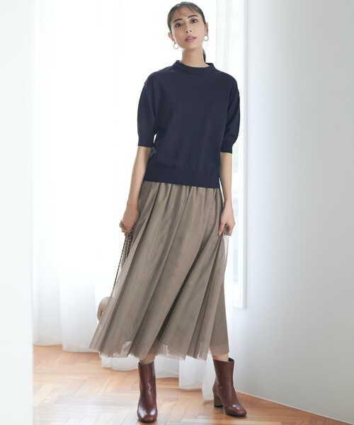【NATCHI】23区　洗えるソフトチュールスカート 23区 スカート 「洗える」ソフトチュール : ZOZOTOWN Yahoo!店