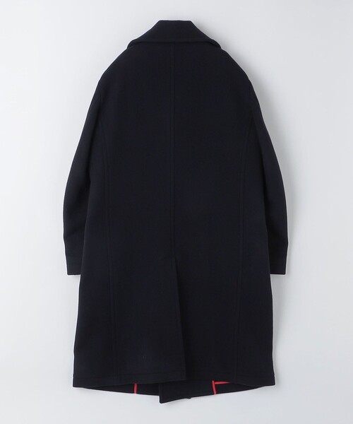 コート ピーコート BATEAUX DE SHIPS: ウール メルトン ロングPコート アウター HERRINGBONE RIVER CHESTERFIELD COAT【ヘリンボーンリバーチェスターフィールドコート】 N5995747566(38500円)