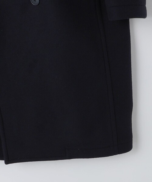 コート ピーコート BATEAUX DE SHIPS: ウール メルトン ロングPコート アウター HERRINGBONE RIVER CHESTERFIELD COAT【ヘリンボーンリバーチェスターフィールドコート】 N5995747566(38500円)