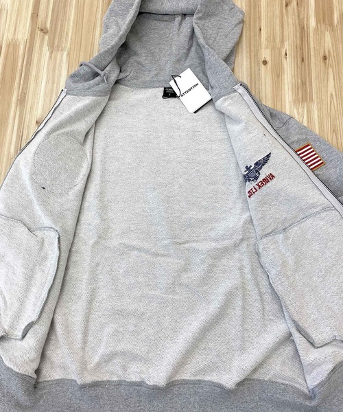 AVIREX（アヴィレックス） パーカー LONG SLEEVE ZIP PARKA DUST