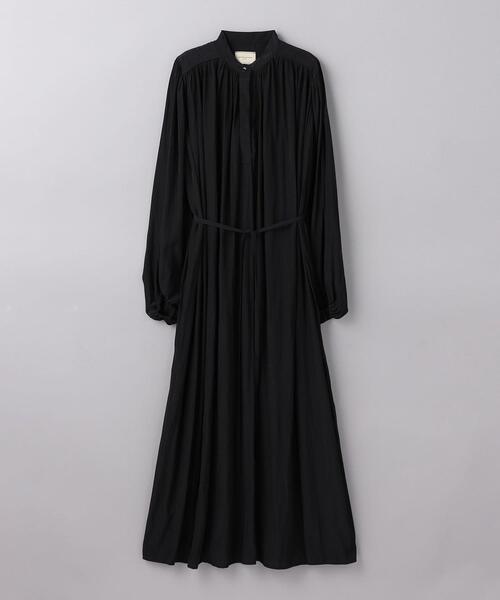 UNITED ARROWS ワンピース ギャザー ロングワンピース