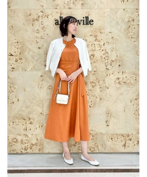 美品【allureville】ギマコットンハーフパフスリーブカーディガン 2 ギマコットンハーフパフスリーブカーディガン|allureville