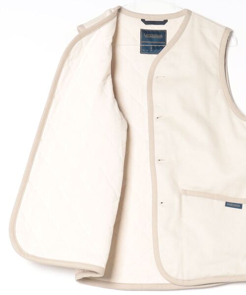 ベスト ジレ Lavenham Exclusive - Workwear Button Thornham Womens / ワークウェア ボタン ソー LAVENHAM ベスト ジレ Lavenham Exclusive - Workwear Button