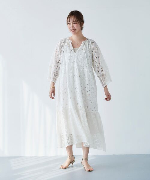le.coeur blanc（ルクールブラン） ワンピース Fanaka ミックスレース
