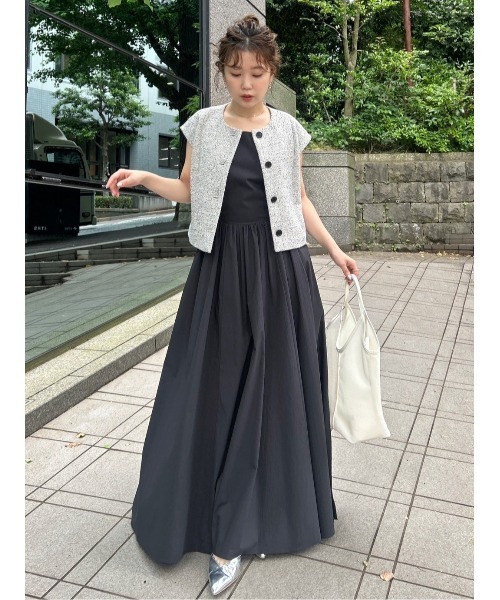 FRAY I.D ベスト ジレ コンパクトクルーネックジレ レディース 
