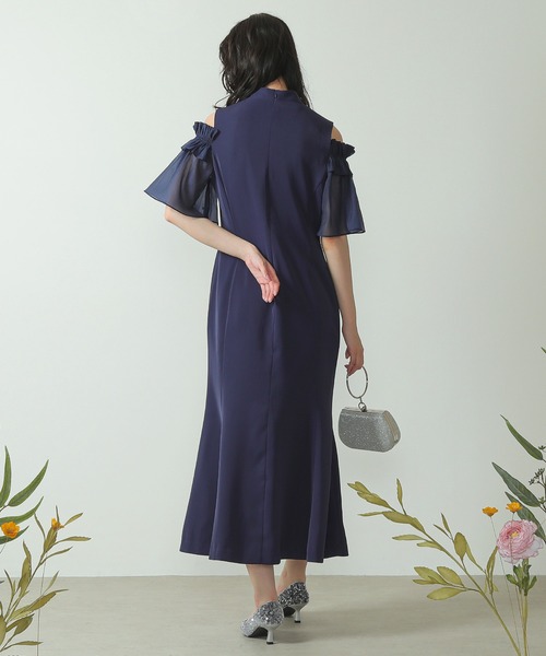 ドレス マーメイド 切替 花 フリル ビジュー パーティー 結婚式 楽天市場】{期間限定エントリーP5倍+500円クーポン}即納あり