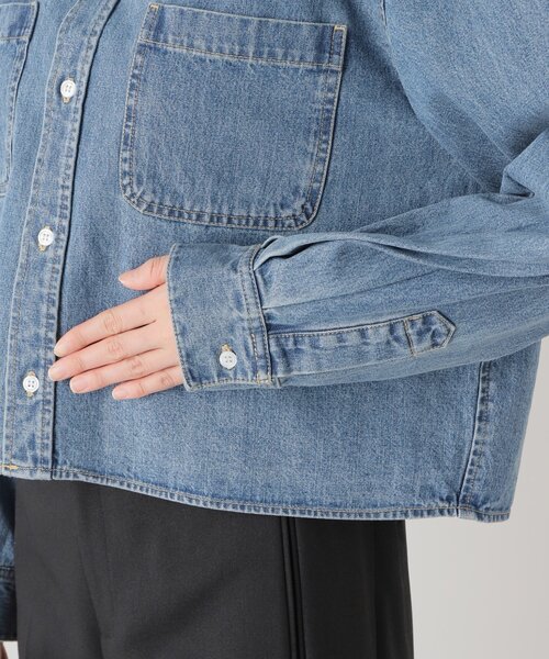 Spick＆Span ブラウス シャツ 「追加」ショートデニムシャツ