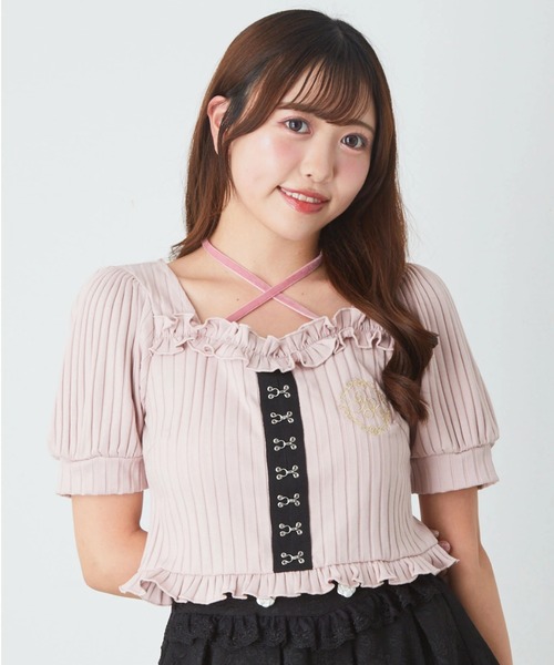 Ank Rouge（アンクルージュ） tシャツ ゴシックテレコTOPS レディース