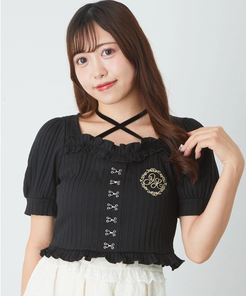 Ank Rouge（アンクルージュ） tシャツ ゴシックテレコTOPS レディース