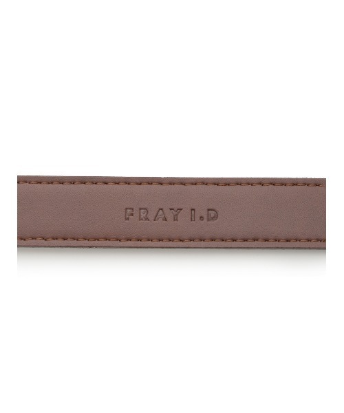 FRAY I.D ベルト メタルプレートバックルベルト レディース