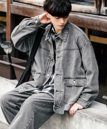 セットアップ 「セットアップ」オーバーサイズデニムジャケット＋ワイドパンツ メンズ｜ZOZOTOWN Yahoo!店