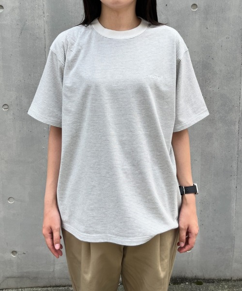 最終値引 完売 Who's making x 19SO sleev border BROKEN BASE tシャツ BrokenBase border S/S tee メンズ