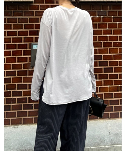 Audrey and John Wad tシャツ クルーネック長袖カットソー