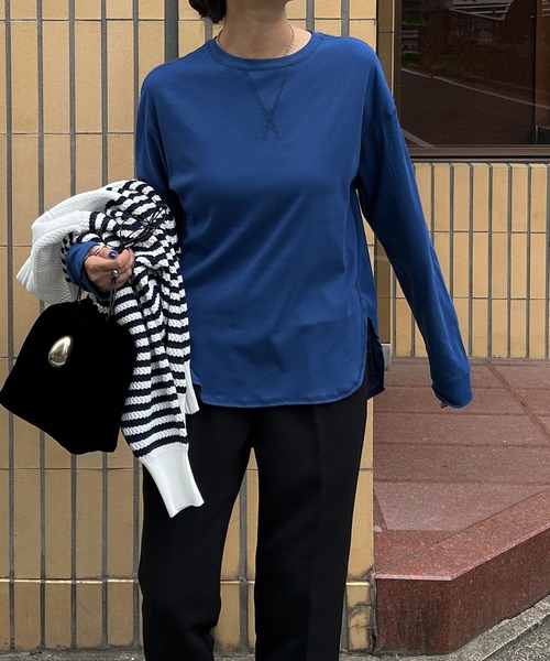 Audrey and John Wad tシャツ クルーネック長袖カットソー