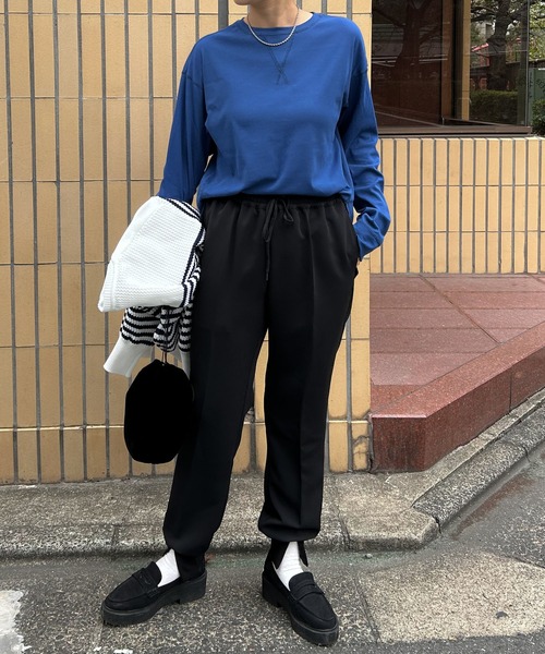 Audrey and John Wad tシャツ クルーネック長袖カットソー