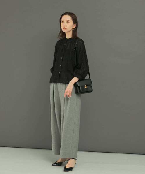 ブラウス シャツ チンツシアーギャザーブラウス レディース