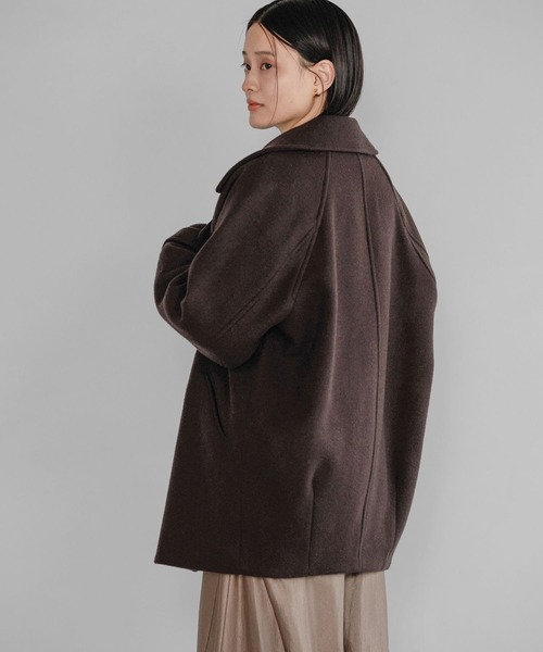 ピーコート pコート スーパー100 2WAYコート レディースの画像