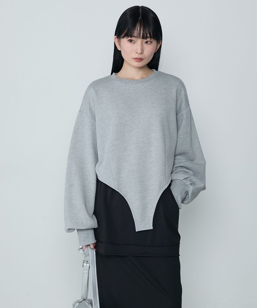 le ELMi トレーナー スウェット Bodysuit-like sweatshirt