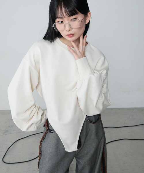 le ELMi トレーナー スウェット Bodysuit-like sweatshirt