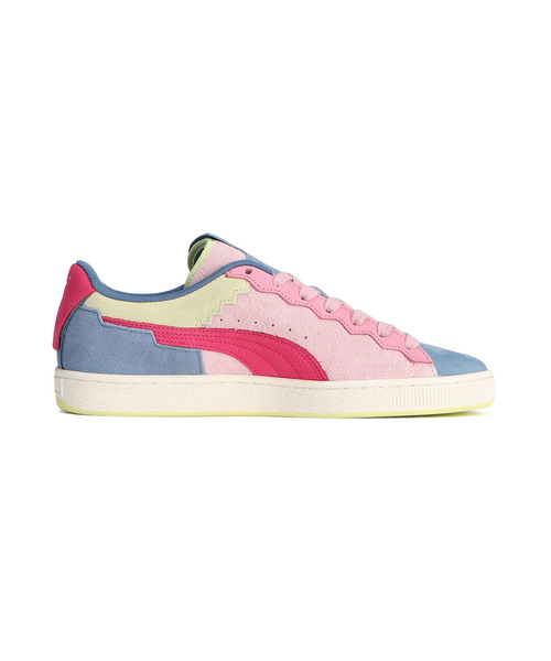 PUMA メンズスニーカー ピンク PUMA プーマ スニーカー PALERMO X F.C. パレルモ PINK BLACK